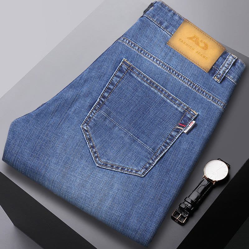 老爷车(laoyeche)秋冬季款男裤直筒牛仔裤 男商务青年大码弹力男装长裤子男士牛仔裤图片