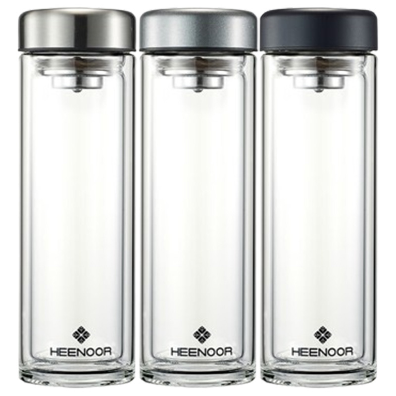 希诺玻璃杯290ml精品款便携耐用N-6567(颜色随机)