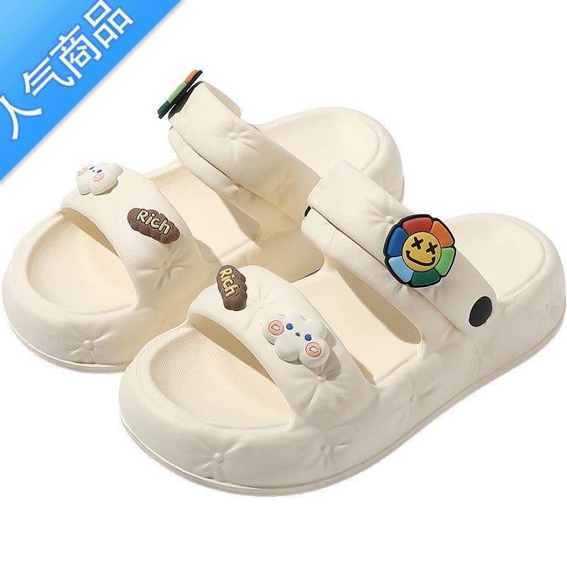 SUNTEK凉拖鞋女夏外穿2023新款厚底休闲沙滩防滑凉鞋公主网红凉鞋女士夏图片