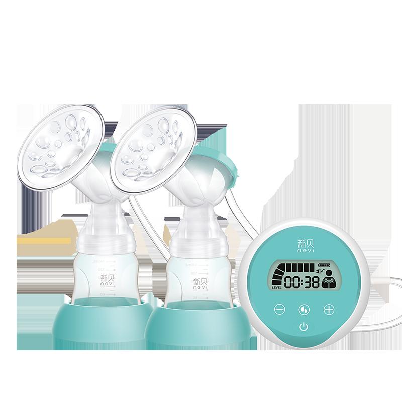 新贝(ncvi)智能电动单双边吸乳器(粉色) 双边吸奶器 XB-8703 国产(中国江苏无锡市)高清大图