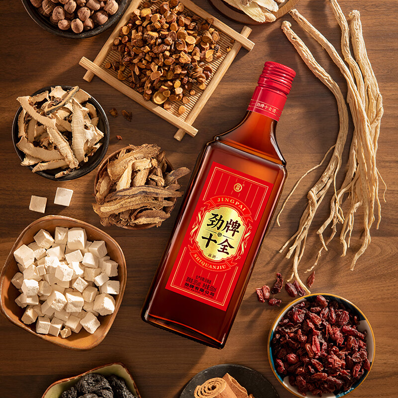 劲牌 中国劲酒 十全酒 35度 500ml*6 瓶 6瓶装 过节送礼高清大图