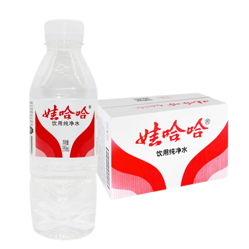 娃哈哈 纯净水350ml*24瓶 饮用水纸箱装整箱 单位:箱(仅限南宁区域)高清大图