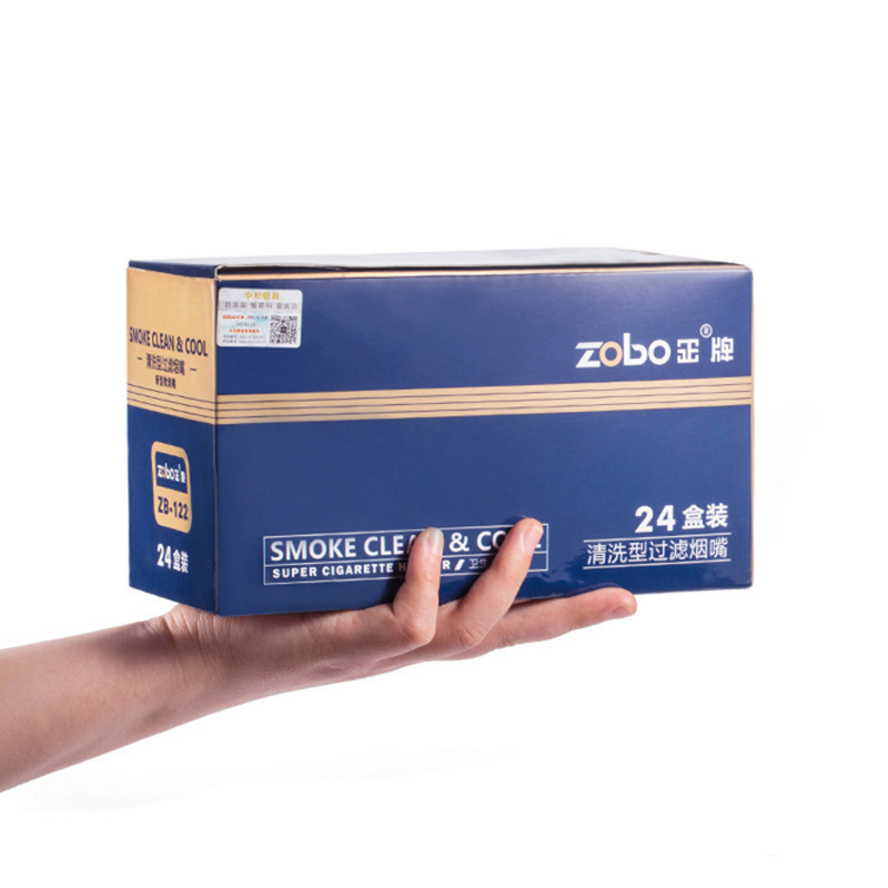 zobo正牌烟嘴 循环型可清洗型过滤器 男士软烟嘴健康烟具套盒装高清大图