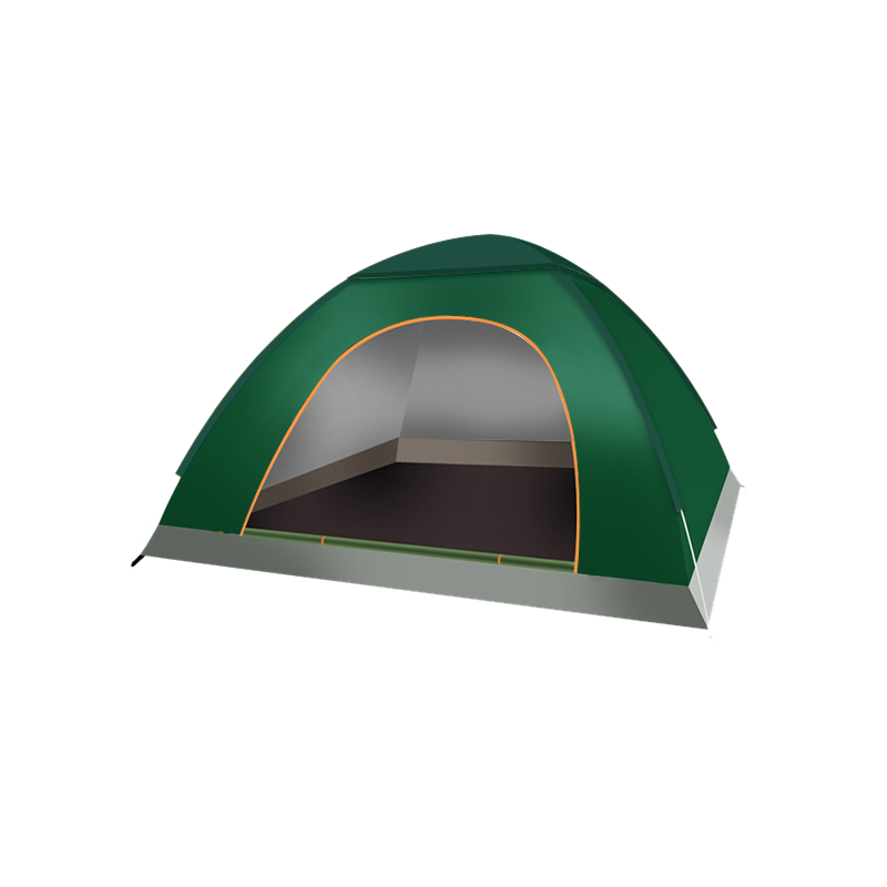 劲脉 全自动露营帐篷 墨绿-200*200*130CM 顶高清大图