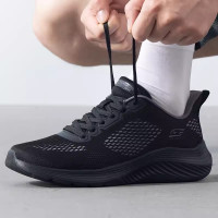 Skechers斯凯奇男鞋新款款减震耐磨轻便网面透气运动休闲跑步鞋118220-BBK ZP
