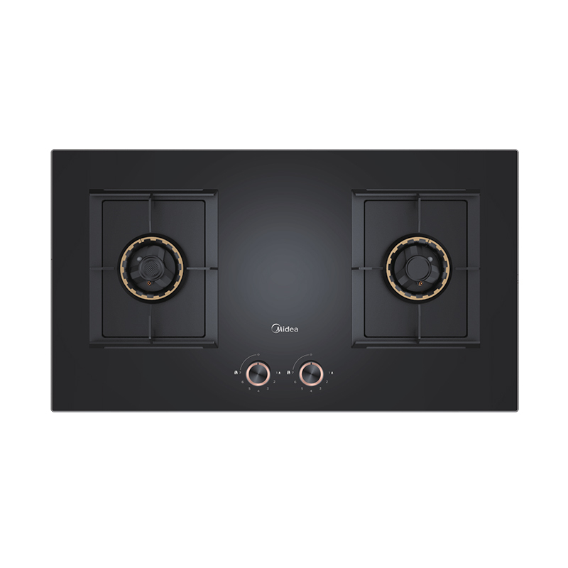美的(Midea)Q67T 一级能效5.0KW 大火力燃气灶台式嵌入式 钢化玻璃 安全两用燃气灶 炭火灶