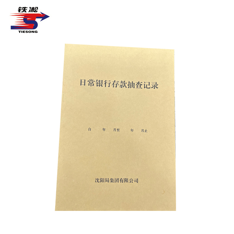 铁凇 日常银行存款抽查记录 A4 册