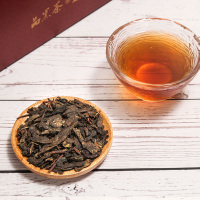 中茶湖南安化黑茶 甘醇金茯 手筑茯砖茶 甘醇金茯196g礼盒