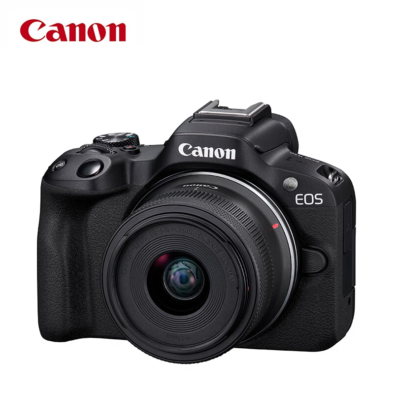 佳能(Canon)EOS R50 小型便携 微单数码相机 18-45套机 黑色 128G基础套装
