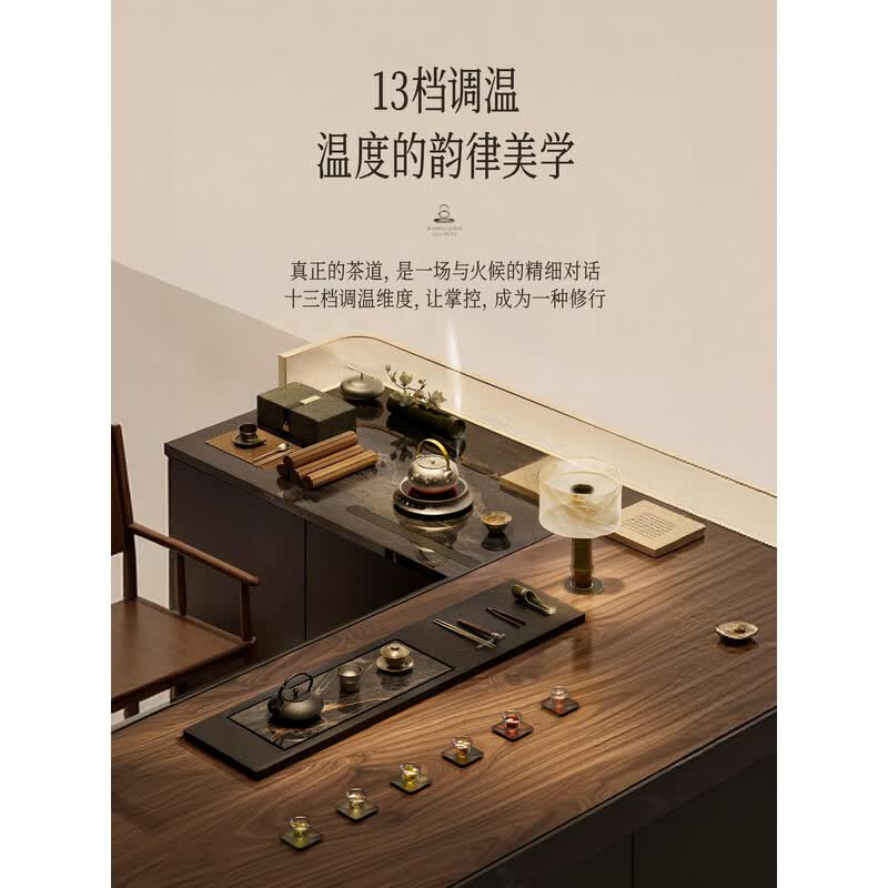 尚朋堂(SUNPENTOWN)恒温电陶炉1300W墨银单机ST-1302-YIN高清大图