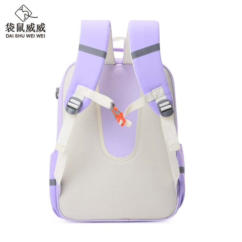 袋鼠威威 学生书包 送双层卡通文具盒 XFH2333-1高清大图