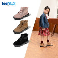 天美意(Teenmix)童鞋男女童马丁靴2020秋冬新品中大童时尚时装靴儿童防滑靴DX0607