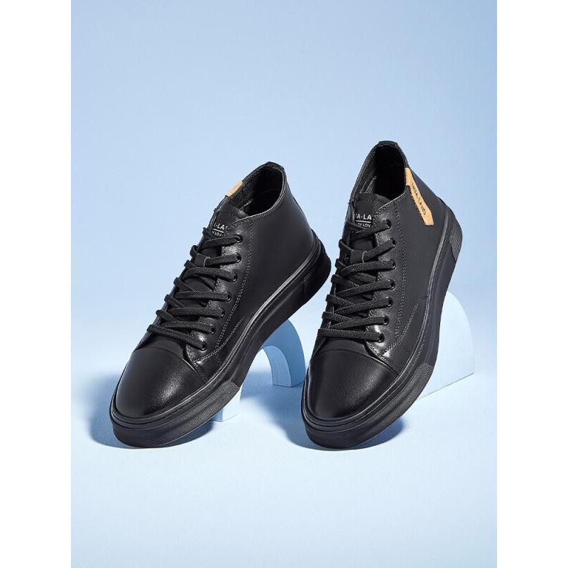 他她tata男鞋舒适平底休闲高帮板鞋男鞋twz01dd1