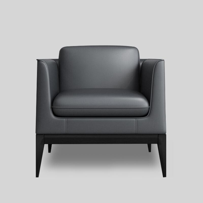 慧采云办公家具简约风办公沙发会客接待单人位沙发西皮商务沙发视频