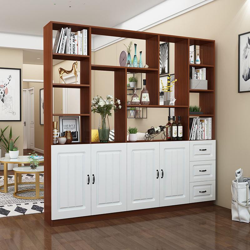 间厅柜客厅闪电客隔断柜小户型玄关柜双面酒柜鞋柜组合屏风柜06