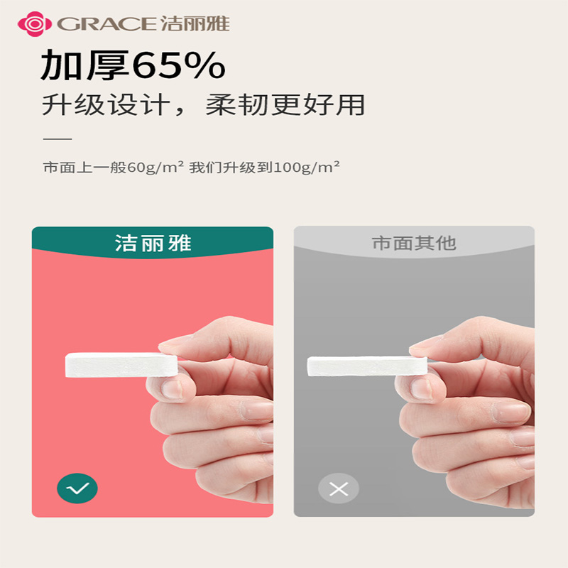洁丽雅一次性毛巾便携压缩毛巾旅行纯棉加厚大号洗脸巾糖果面巾纸高清大图
