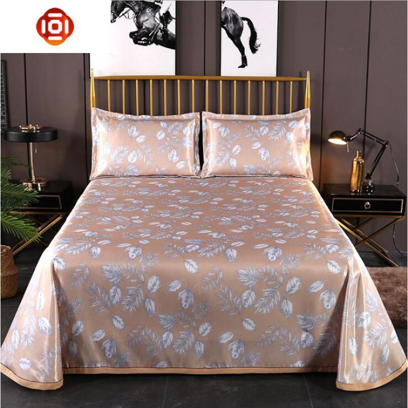 彩虹舒凉冰丝席锦绣中华冰丝凉席三件套可机洗水皇孚电视同款三维工匠