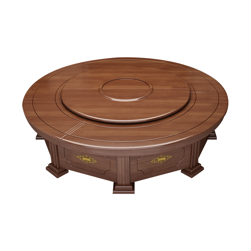 洛泰远 LTY3110308电动餐桌餐厅大圆桌转盘餐桌椅组合 3.2米圆桌 16把餐椅