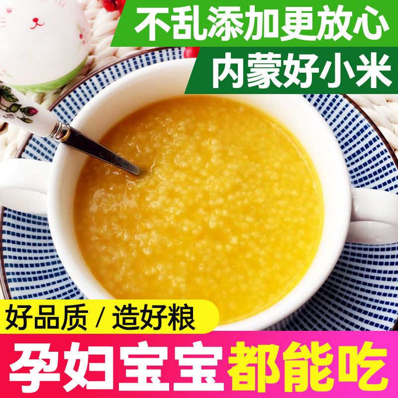 内蒙赤峰黄小米新米敖汉天山1斤5斤小米粥糯油厚吃的五谷杂粮 5斤新米特惠装