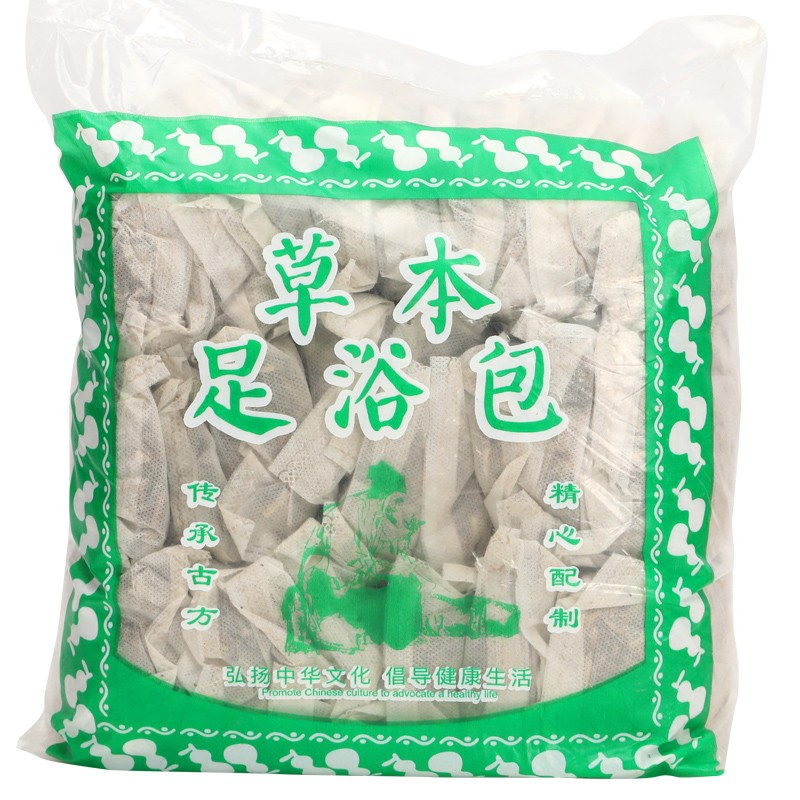 卜吻中医保健艾草艾叶泡脚包草本泡脚药包艾灸足浴包泡脚粉足浴粉泡脚 藏红花老姜男女士足浴盐 一袋[共30g*30包]