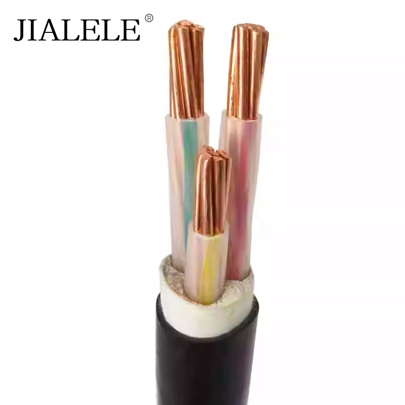 JIALELE 铜芯电缆 YJV 22 1KV 3*35平方 额定电压 0.6/1kv 米高清大图