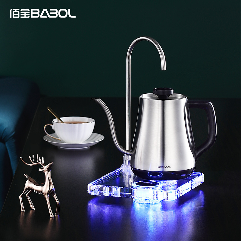 佰宝(Babol)电水壶 DCH-802烧水壶自动上水电热水壶家用全自动泡茶煮茶壶全不锈钢壶体底盘加热办公室煮茶