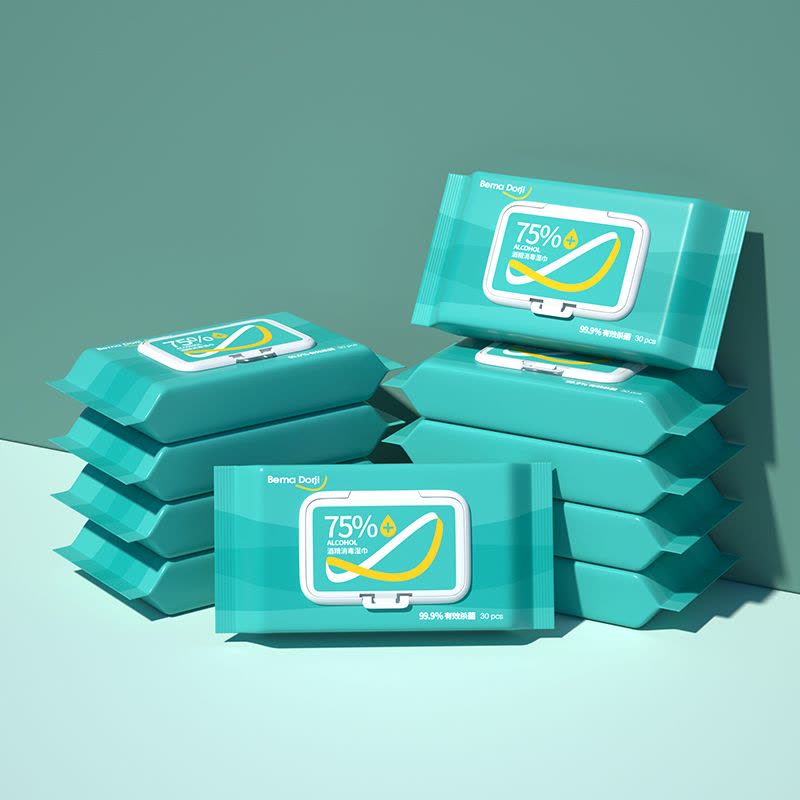 75度酒精湿巾杀菌抑菌消毒小包随身装便携式学生专用儿童湿纸巾图片