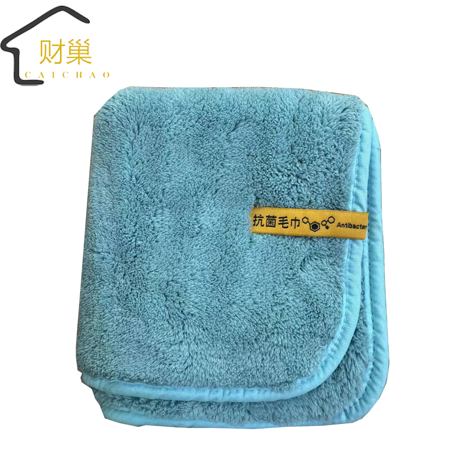 财巢 长绒抗菌吸水毛巾 34*74cm /条高清大图