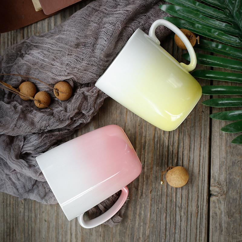 苏氏陶瓷 SUSHI CERAMICS 马克杯糖果色陶瓷水杯简约文艺情侣对杯咖啡杯办公茶杯（高温瓷-健康釉）高清大图