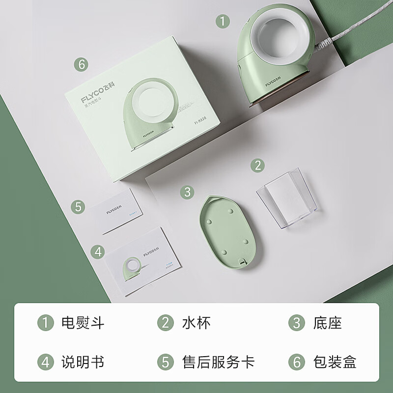 飞科(FLYCO) 电熨斗家用手持式蒸汽熨烫机小型迷你随身便携式旅行熨衣器除皱不伤衣烫斗 FI9328高清大图