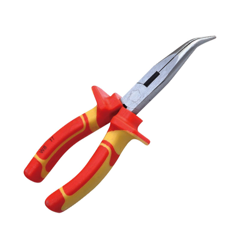 维度(WEDO)IN505C-06 绝缘注塑德式弯嘴钳 铬钒钢 6寸 绝缘弯口钳 VDE 绝缘耐压1000V高清大图