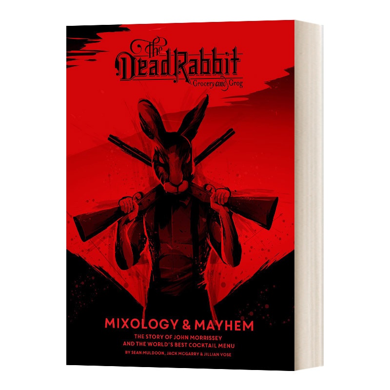 [正版]英文原版 The Dead Rabbit Mixology & Mayhem 美国纽约知名酒吧漫画风鸡尾酒单 约高清大图