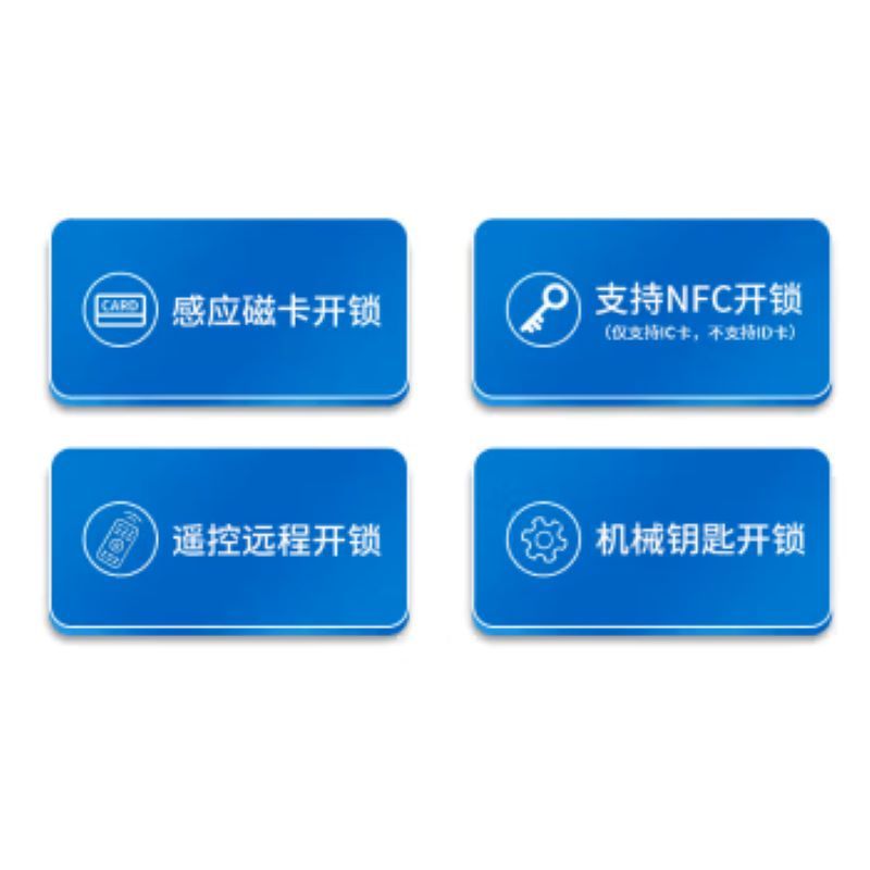 门禁锁 防水免布线 电控锁门禁一体机 电子智能遥控可刷卡双头锁