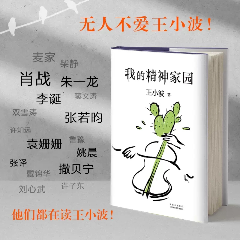 [正版]我的精神家园谈文学说艺术拒绝品位low读王小波的“死忠之书” 依据王小波手稿性感大脑养成之书精神家园野蛮生长书高清大图