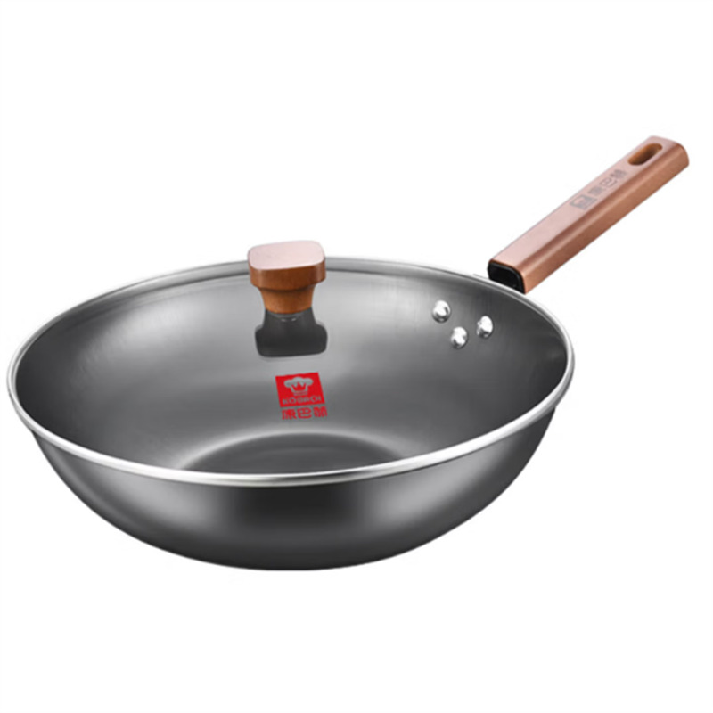 康巴赫 无涂层锅具两件套 炒锅+汤锅 LPB-JX02T高清大图