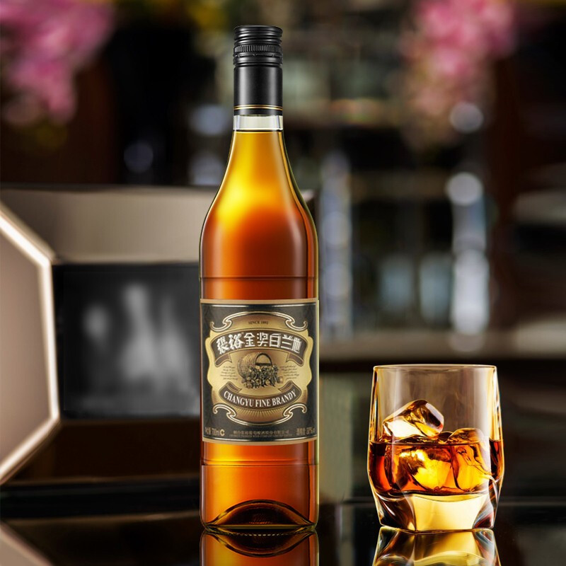 张裕金奖白兰地国产洋酒700ml2瓶