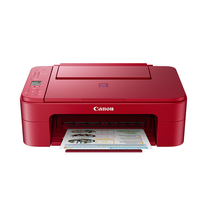 佳能(Canon)TS3380/TS3180打印机家用小型学生彩色喷墨多功能一体机 手机无线WiFi作业打印复印扫描 办公小型家庭三合一 官方标配(珍珠白) 套餐一