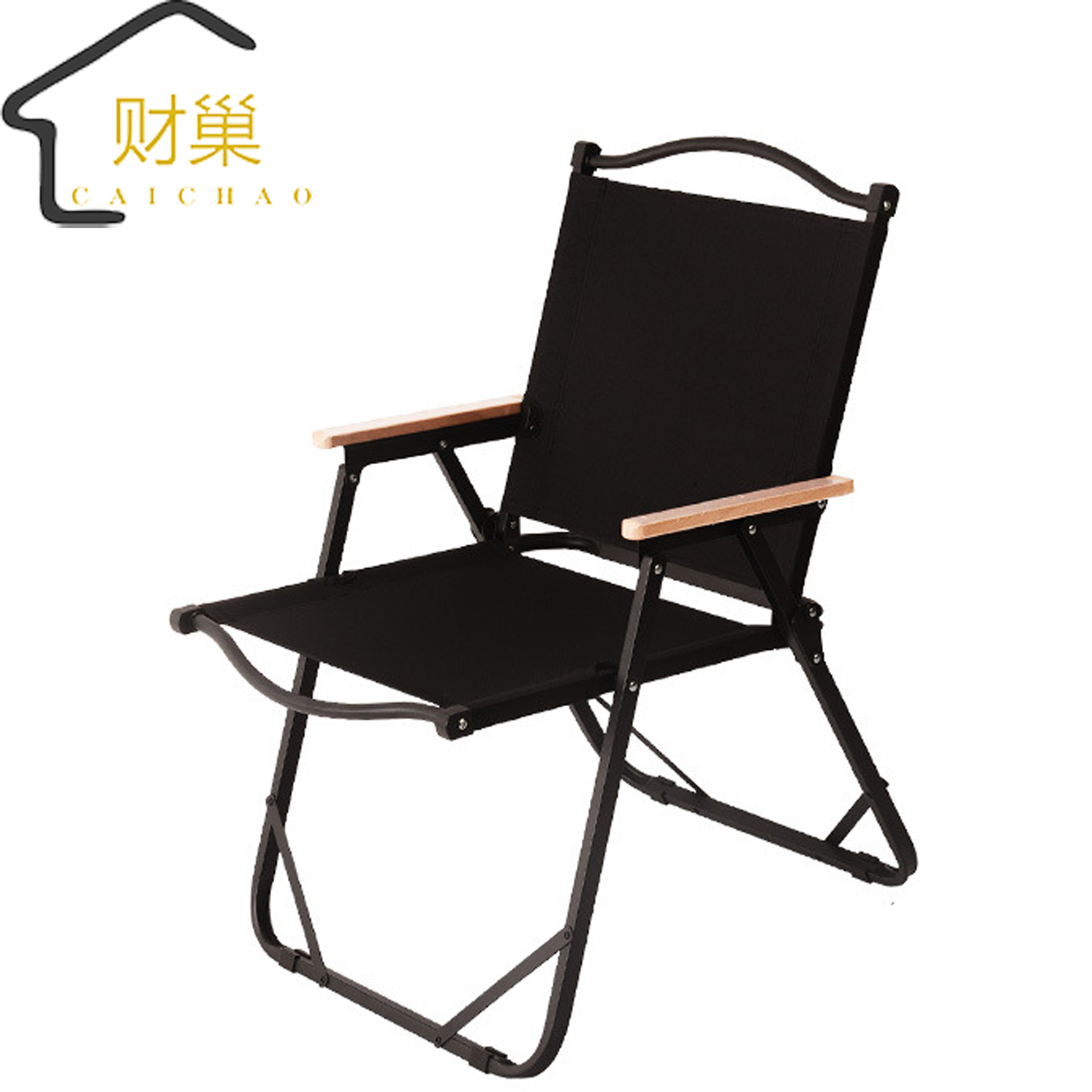 财巢 折叠椅大号 52*56*77cm /把高清大图