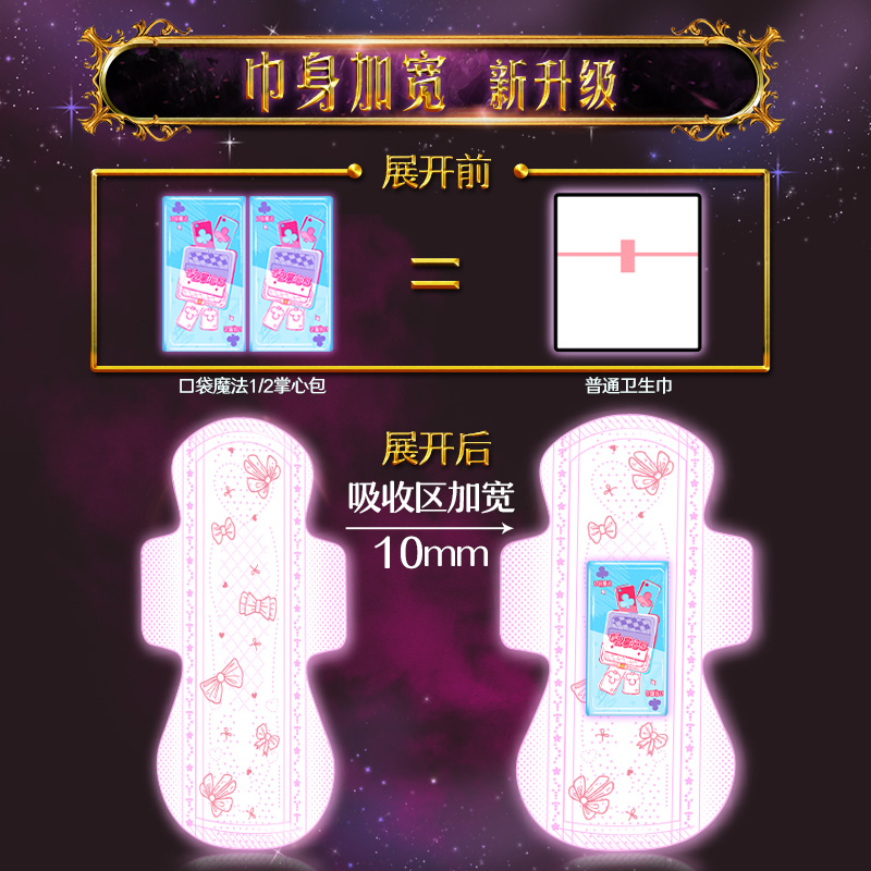 苏菲(SOFY)口袋魔法EC套组姨妈巾 零味感10片×6包+森呼吸9片×2包+夜用290 7片×2包高清大图