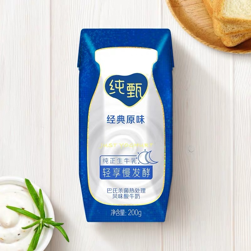 蒙牛纯甄常温原味酸奶200g瓶