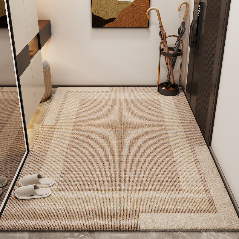 入户门地垫轻奢高级感玄关脚垫耐脏防尘防滑入门地毯进门门口家用高清大图