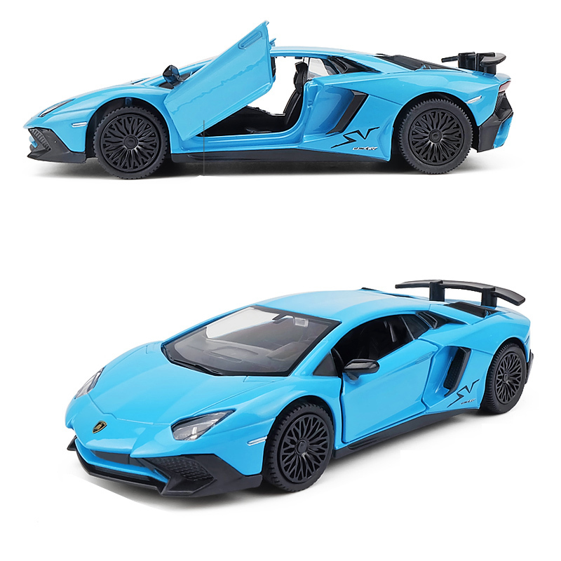 1:36兰博基尼小汽车模型仿真玛莎拉蒂合金跑车模型玩具车男孩赛车