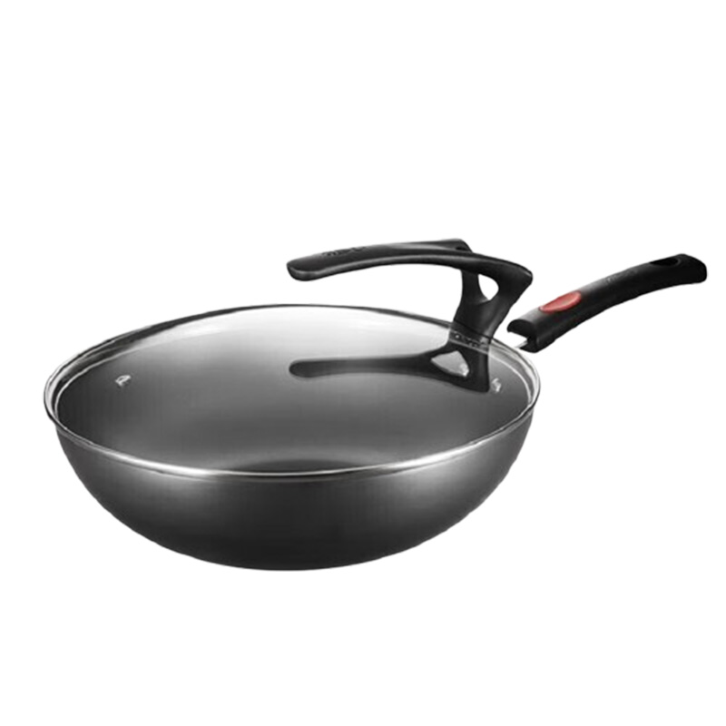 爱仕达炒锅32cm不易锈精铁无涂层炒菜锅CF32B1TG