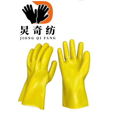 炅奇纺 防水防油防污耐酸碱手套 橡胶 付