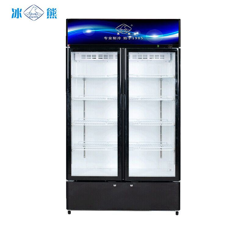 冰熊(bingxiong)lc-520x 520升双门商用展示柜 立式冷柜 冷藏保鲜柜