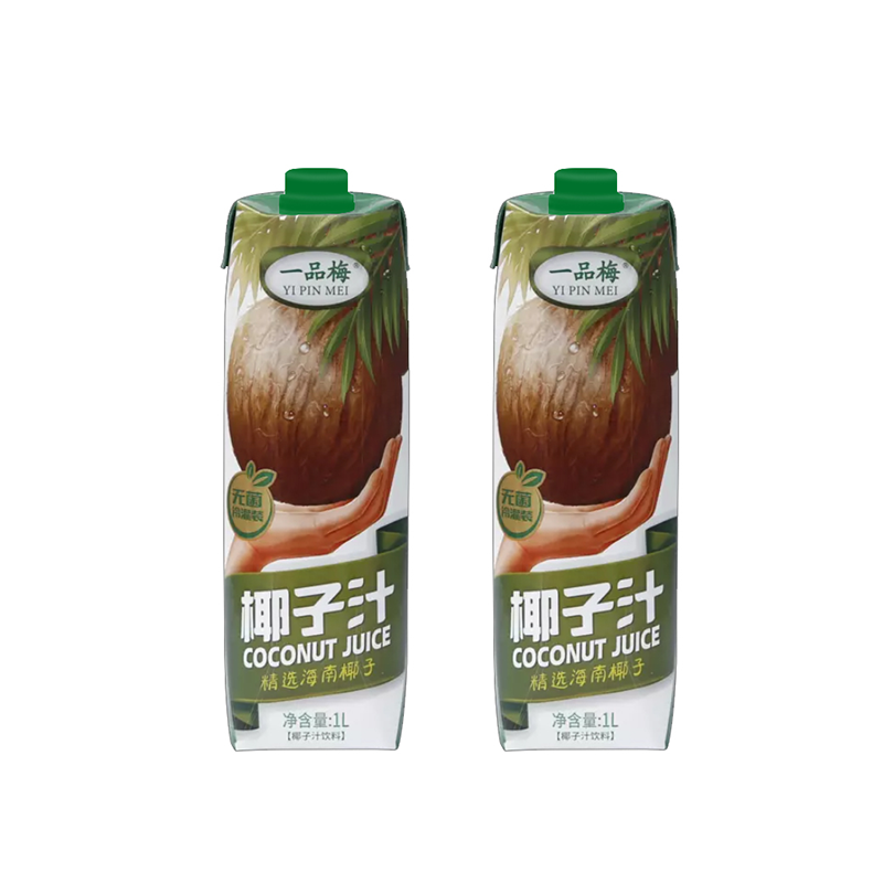 [江苏乡村振兴][财政集采][涟水]城乡志富 生榨椰子汁 果肉果汁饮料 1L*6盒 整箱装