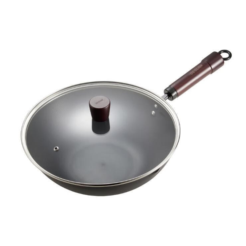 德世朗(DESLON)中式炒锅爆炒轻铁锅精铁窒化无涂层 DFS-C831A/DFS-C831B 30cm DFSC831
