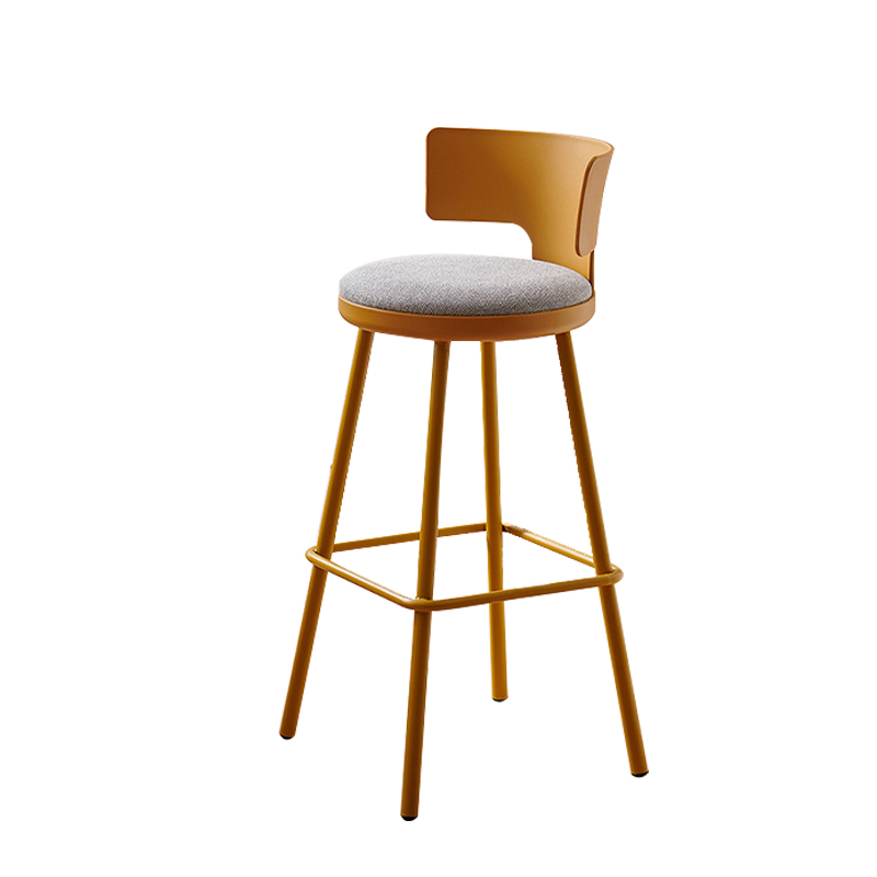 先围 高脚凳 黄41*41*92cm 把高清大图