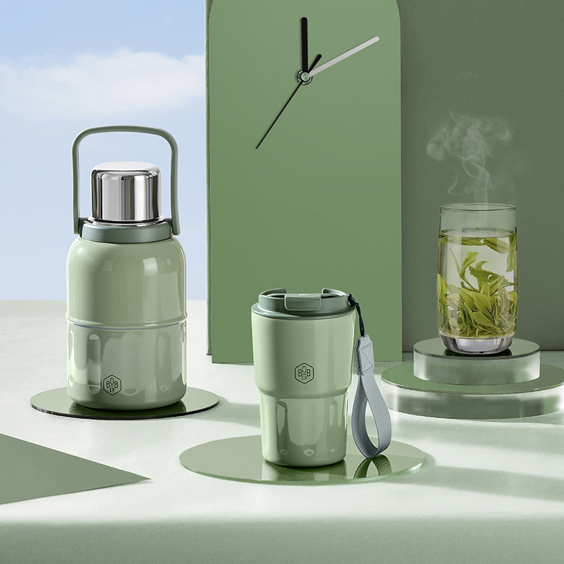 博堡(BOBER) 优悦随行套装C BYY-TZ008C保温壶1100mL+保温杯400mL