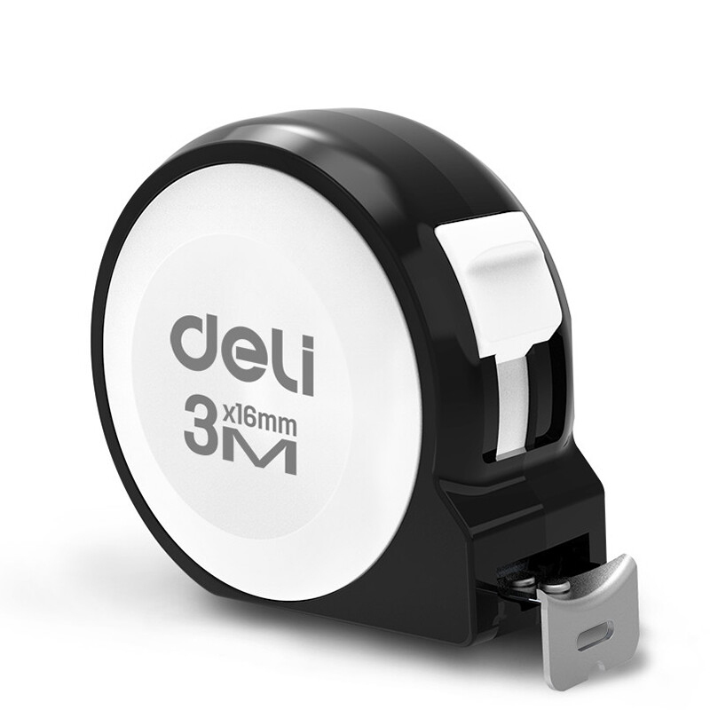 得力(deli)H8003A 钢卷尺居家(白) 3mX16mm高清大图